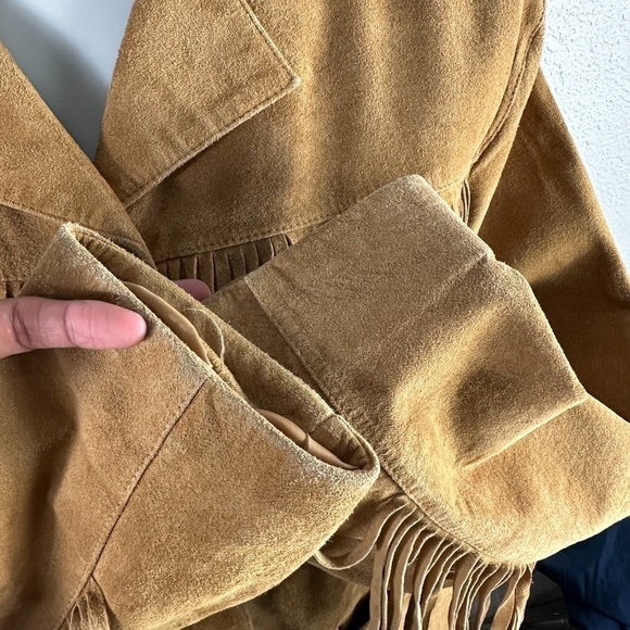 Lonestar Fringe Leather Western Style Jacket SZ L - Picture 7 of 8
